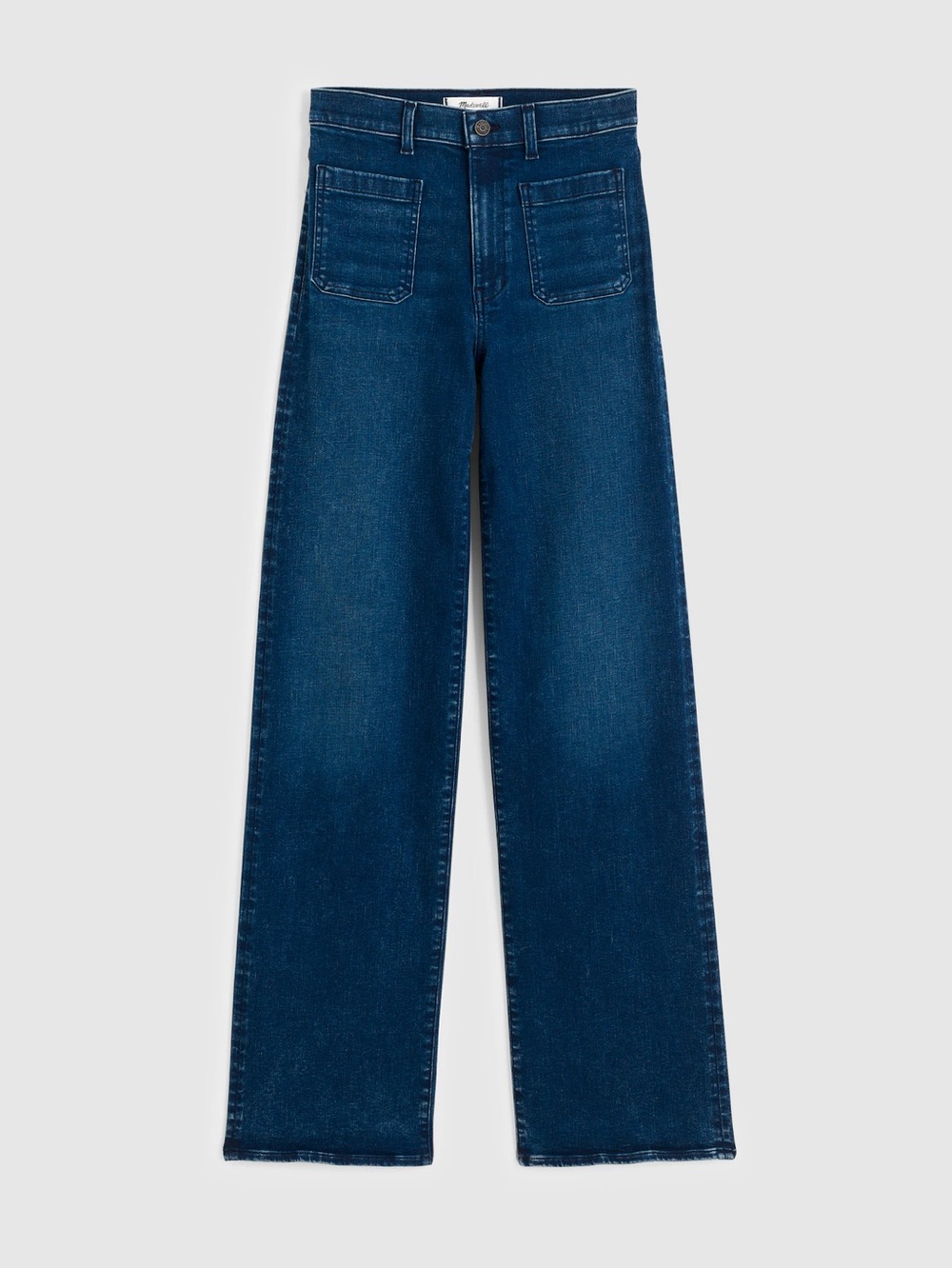 Madewell The Emmett Wide-Leg Patch Pocket Jeans - Nighthawk Wash